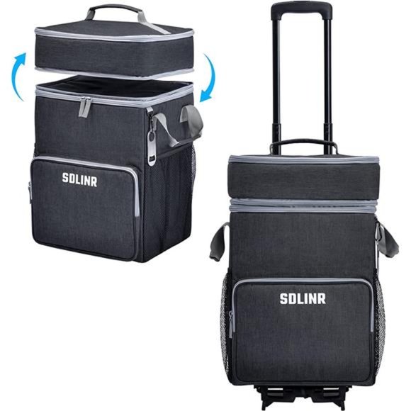 72-Can Large Rolling Cooler, Leakproof Insulated Soft Cooler Bag with Wheels - Picture 1 of 6